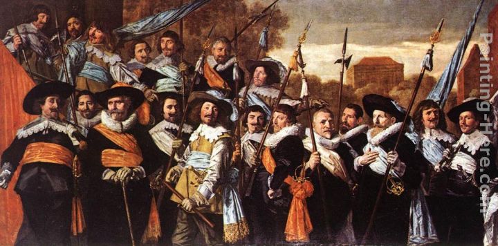 Officers and Sergeants of the St George Civic Guard Company painting - Frans Hals Officers and Sergeants of the St George Civic Guard Company art painting